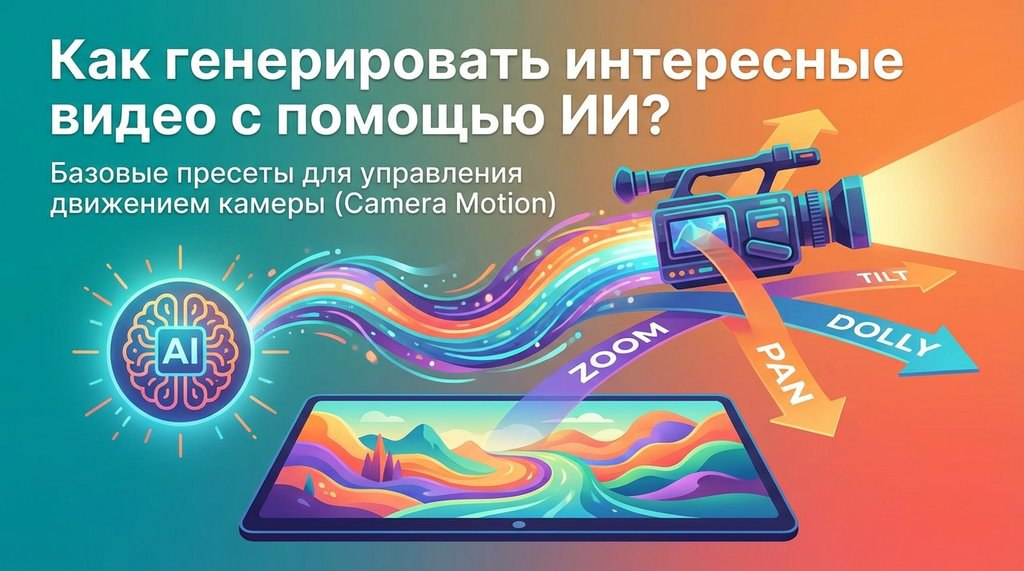 Как создавать интересные видео с помощью ИИ? Базовые пресеты для управления движением камеры (Camera Motion) - 1